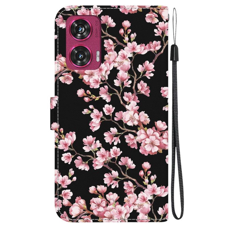 Kotelot Motorola Edge 50 Fusion Plum Blossoms