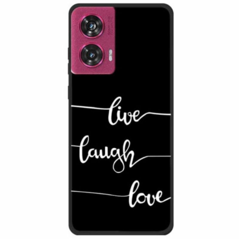 Kuori Motorola Edge 50 Fusion Live Laugh Love Suojakuori