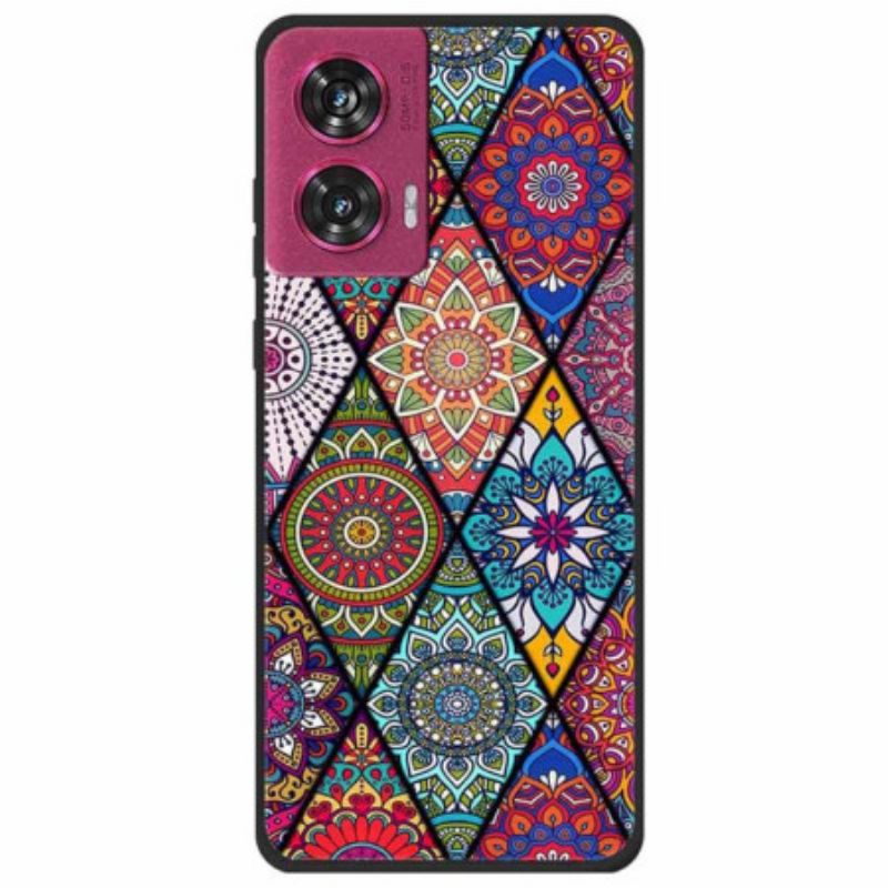 Kuori Motorola Edge 50 Fusion Mandala-kukka Suojakuori