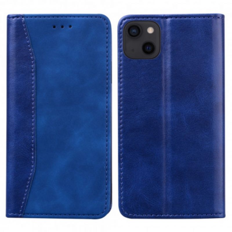 Flip Kotelot iPhone 13 Bicolor Business Leather Effect