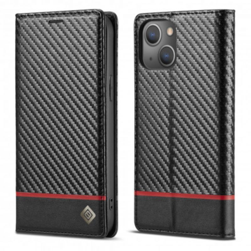 Flip Kotelot iPhone 13 Carbon Fiber Lc.imeeke