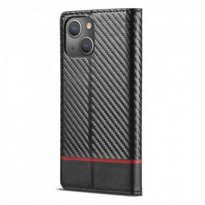 Flip Kotelot iPhone 13 Carbon Fiber Lc.imeeke