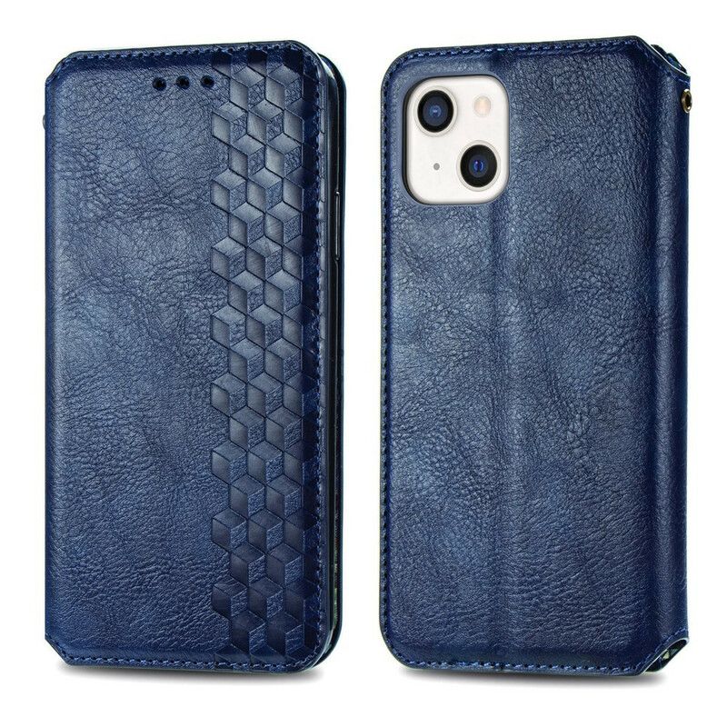 Flip Kotelot iPhone 13 Leather Effect Diamond Texture Suojakuori