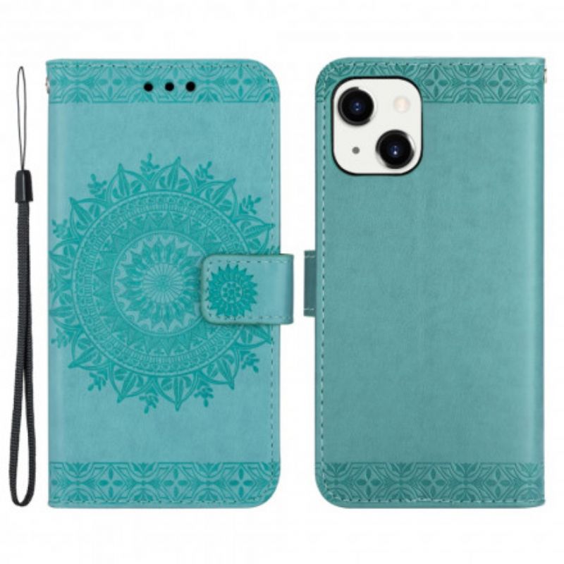 Flip Kotelot iPhone 13 Mandala Select With Strap