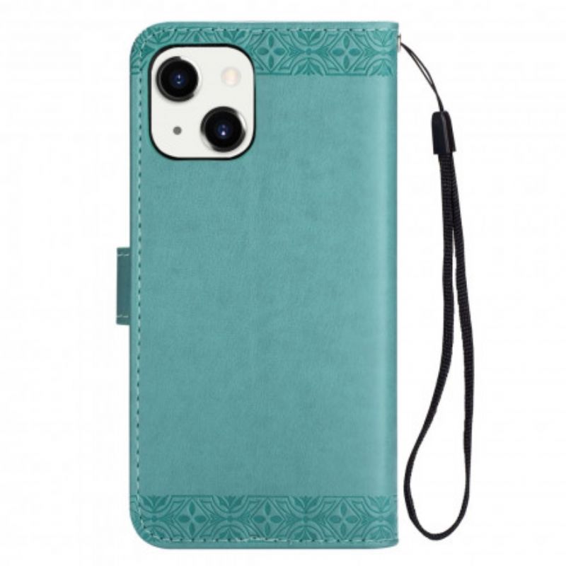 Flip Kotelot iPhone 13 Mandala Select With Strap