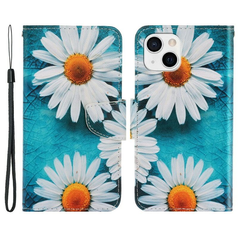 Flip Kotelot iPhone 13 Thong Daisies