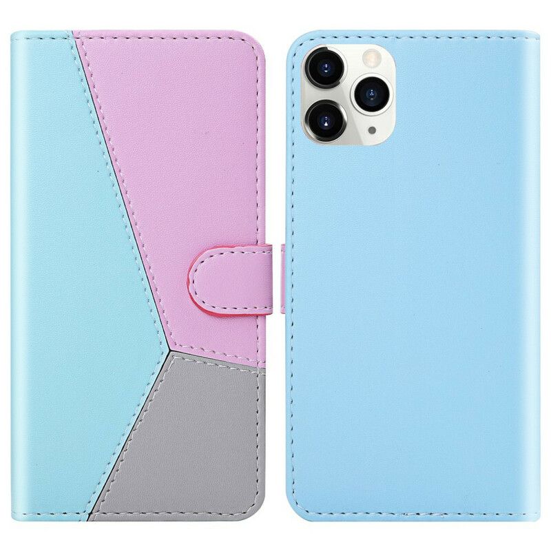 Flip Kotelot iPhone 13 Tricolor Leather Effect