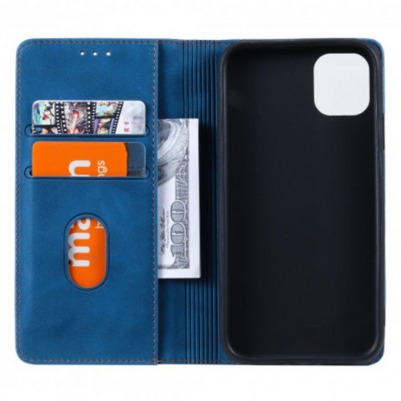 Flip Kotelot iPhone 13 Tricolor Leather Style Suojakuori