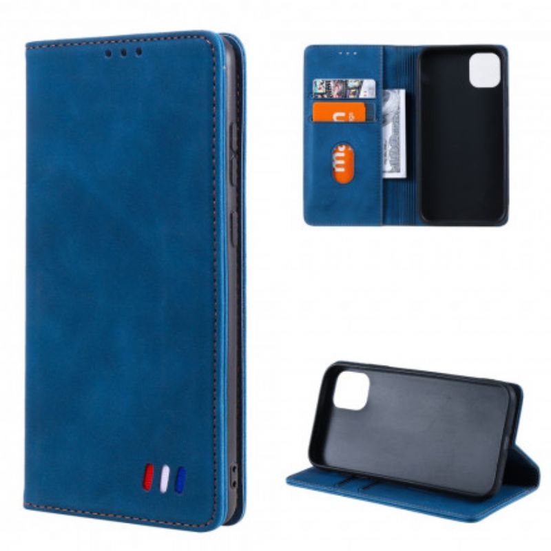 Flip Kotelot iPhone 13 Tricolor Leather Style Suojakuori