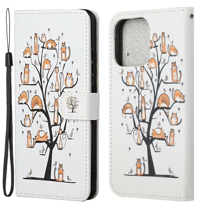 Kotelot iPhone 13 Puhelinkuoret Funky Cats Strappy