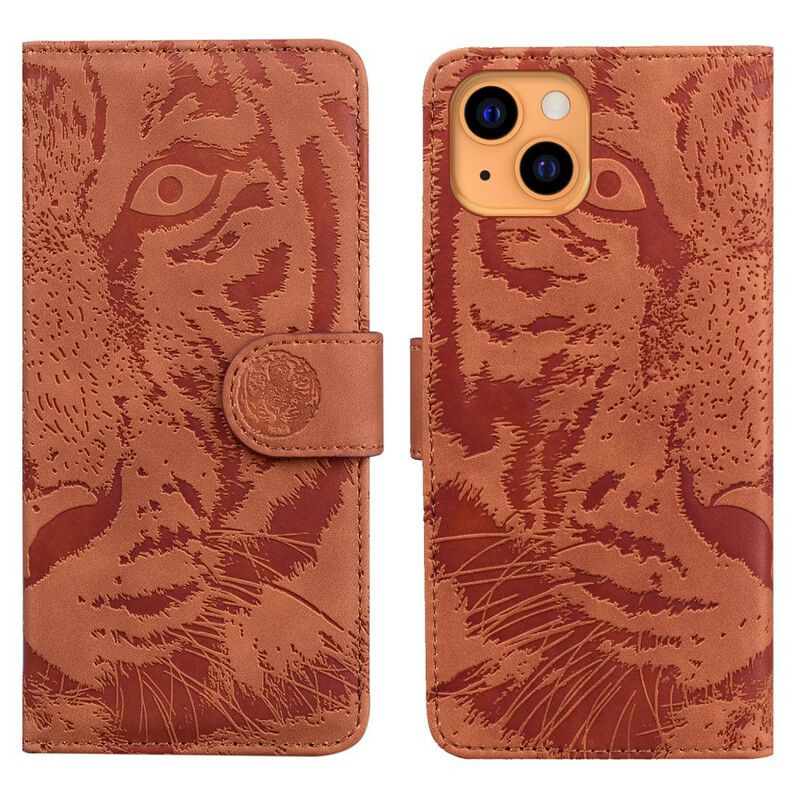 Kotelot iPhone 13 Tiger Face Print