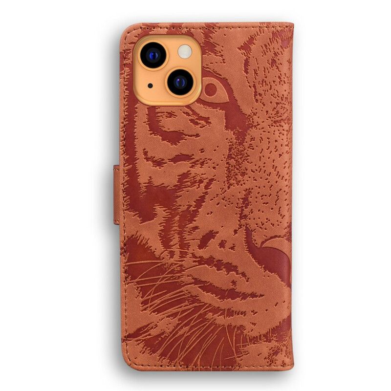 Kotelot iPhone 13 Tiger Face Print