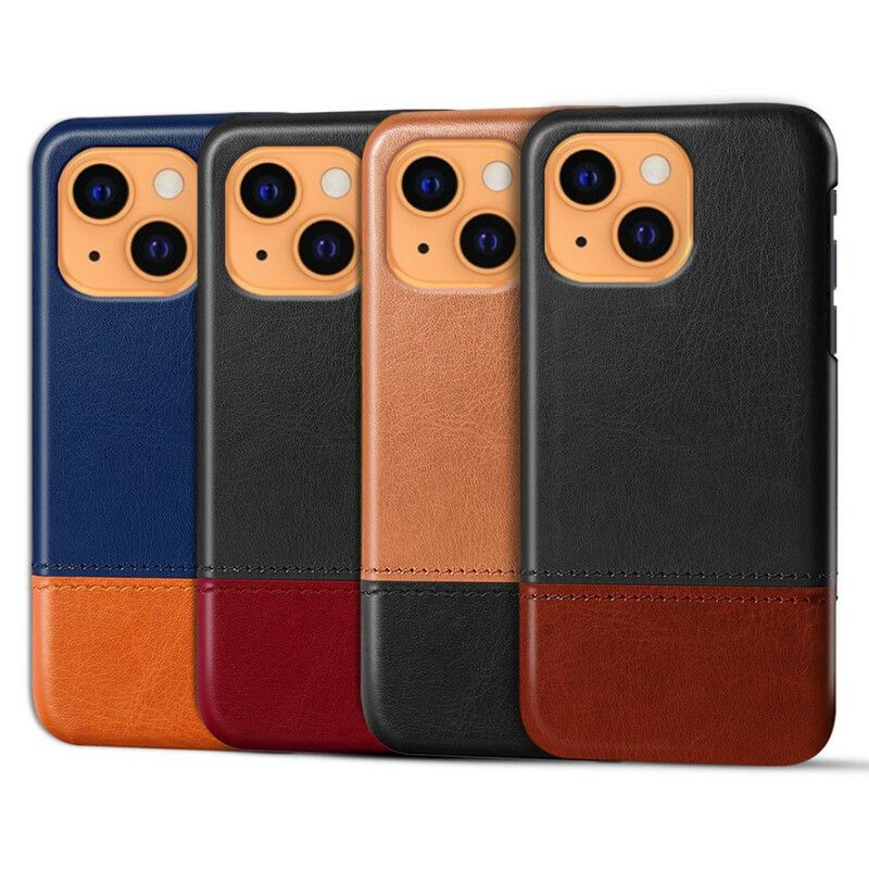 Kuori Case iPhone 13 Puhelinkuoret Bicolor Leather Effect Ksq