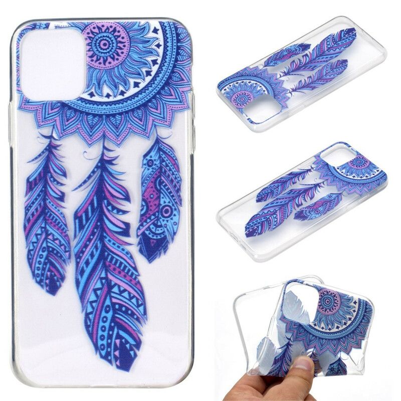 Kuori Case iPhone 13 Puhelinkuoret Dream Catcher Blue Feathers