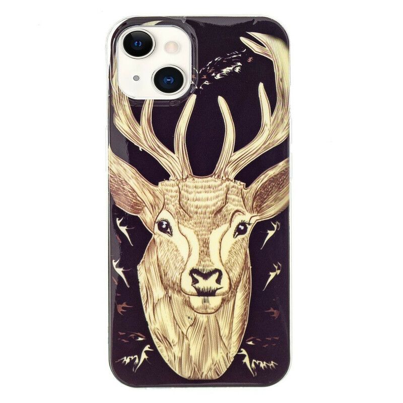 Kuori Case iPhone 13 Puhelinkuoret Majestic Fluorescent Stag