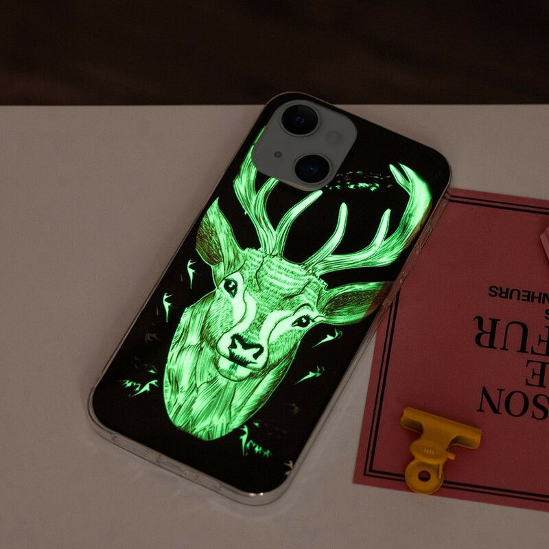 Kuori Case iPhone 13 Puhelinkuoret Majestic Fluorescent Stag