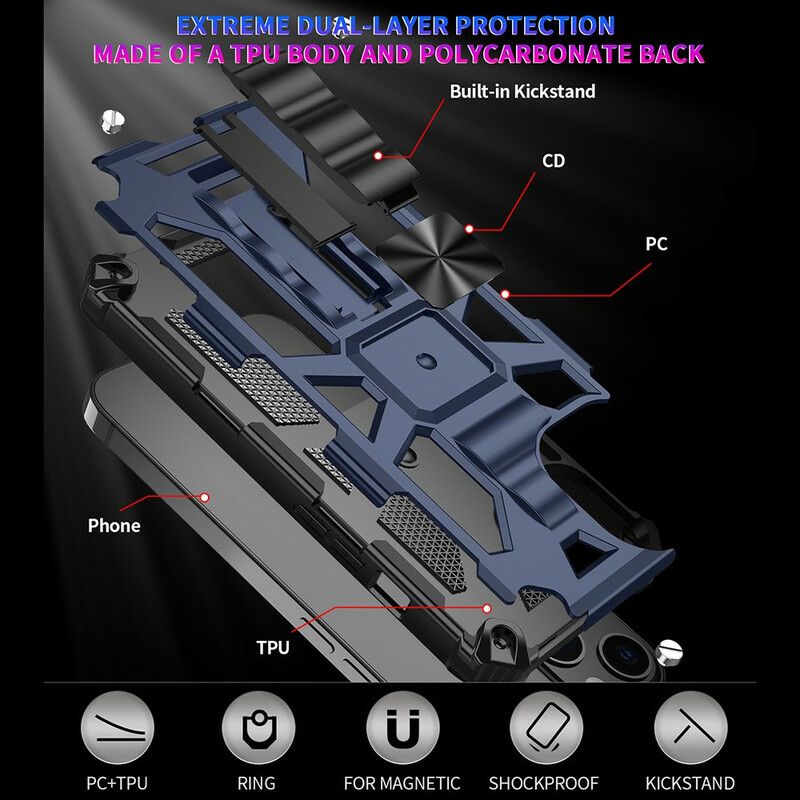 Kuori iPhone 13 Irrotettava Resistant Military