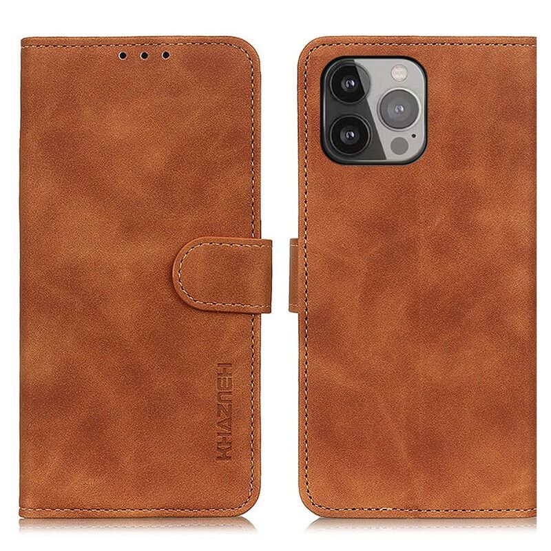 Flip Kotelot iPhone 13 Pro Max Mate Leather Effect Vintage Khazneh