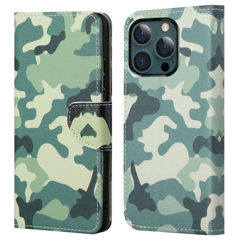 Flip Kotelot iPhone 13 Pro Max Military Camouflage