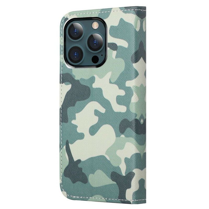 Flip Kotelot iPhone 13 Pro Max Military Camouflage