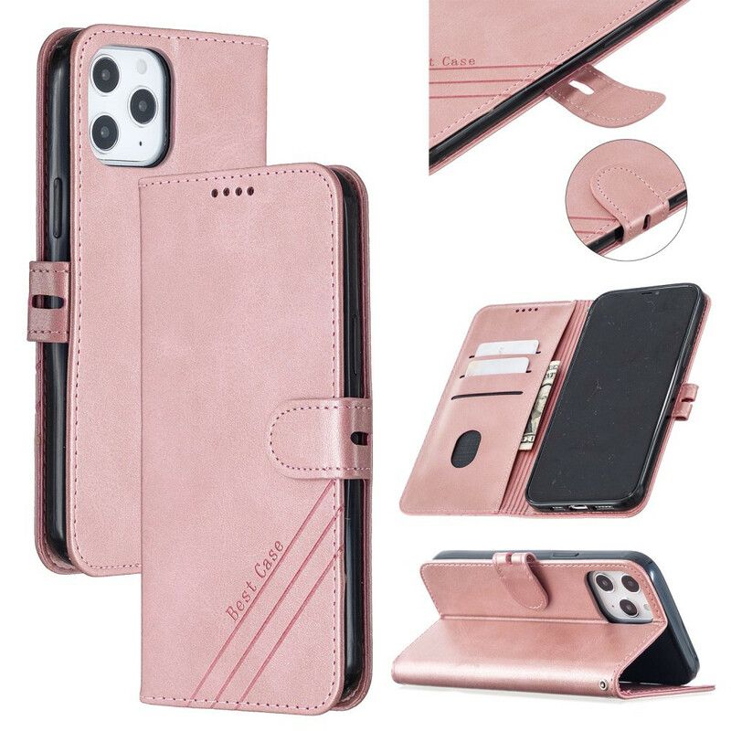 Kotelot iPhone 13 Pro Max Faux Leather Best Case