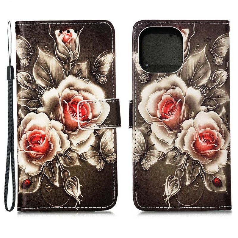 Kotelot iPhone 13 Pro Max Golden Roses