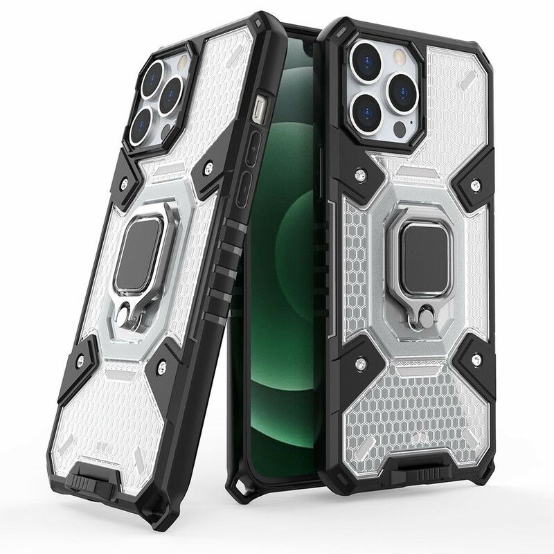 Kuori Case iPhone 13 Pro Max Puhelinkuoret Hunajakenno Renkaalla