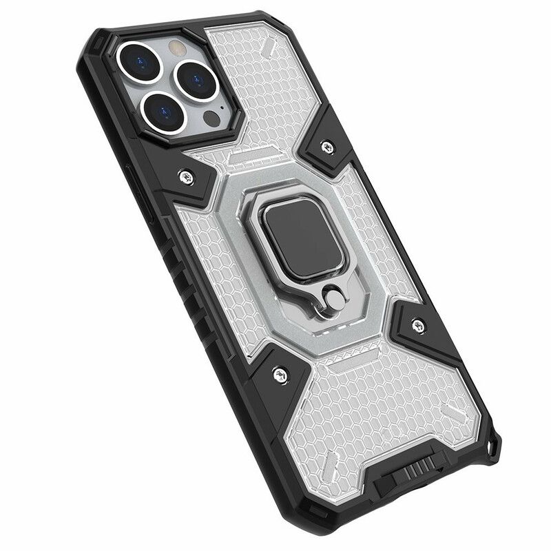 Kuori Case iPhone 13 Pro Max Puhelinkuoret Hunajakenno Renkaalla