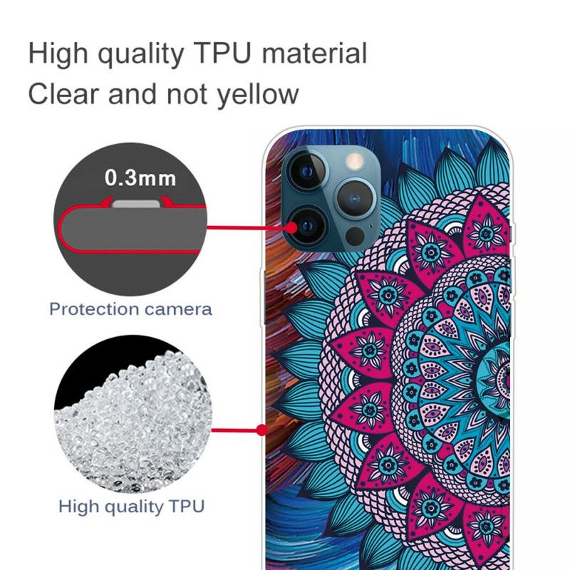 Kuori Case iPhone 13 Pro Max Puhelinkuoret Värikäs Mandala