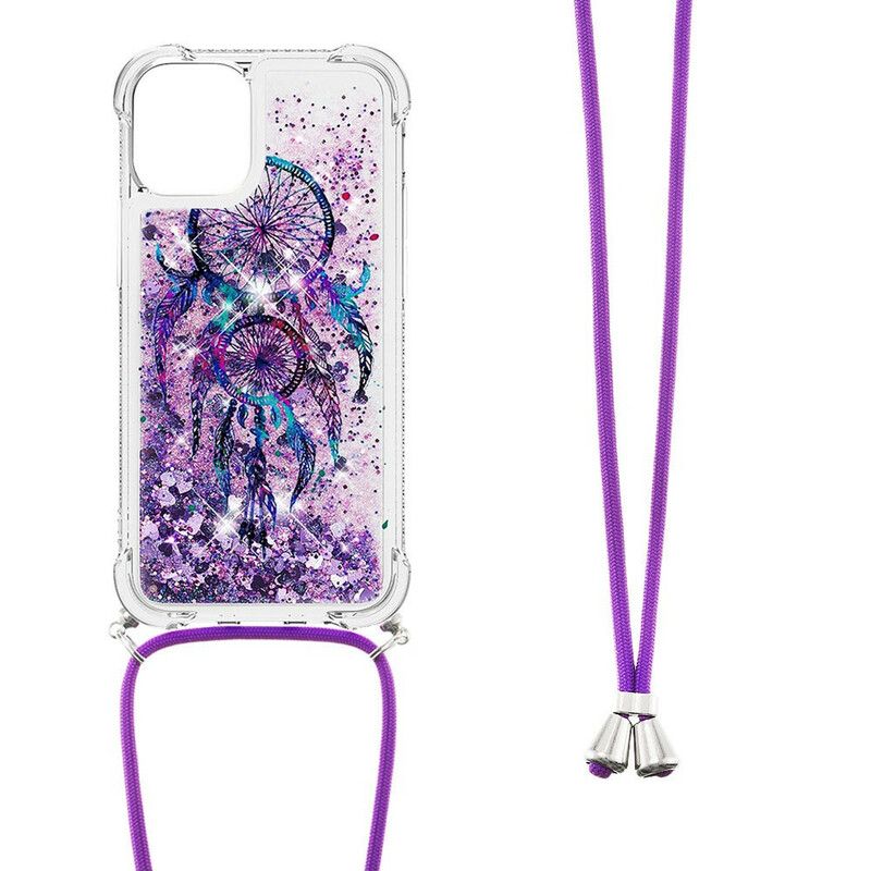 Kuori iPhone 13 Pro Max Kimaltava Kiristysnauha Dream Catcher