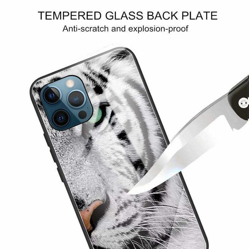 Kuori iPhone 13 Pro Max Tempered Glass Tiger Suojakuori