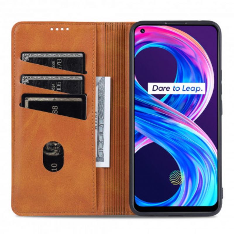 Flip Kotelot Realme 8 / 8 Pro Azns Leather Style