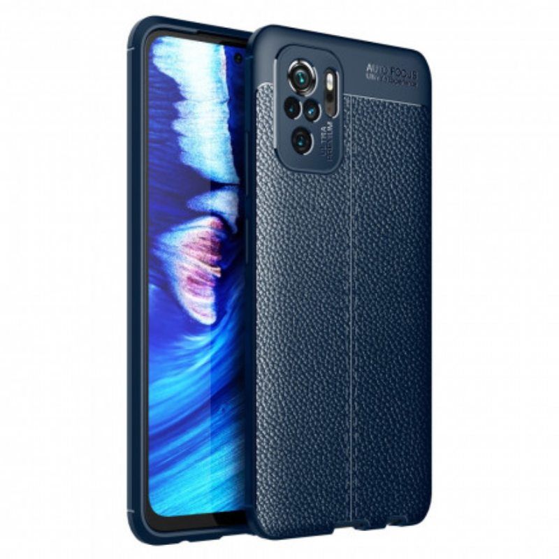 Case Xiaomi Redmi Note 10 / 10S Nahkaefekti Litsi Double Line