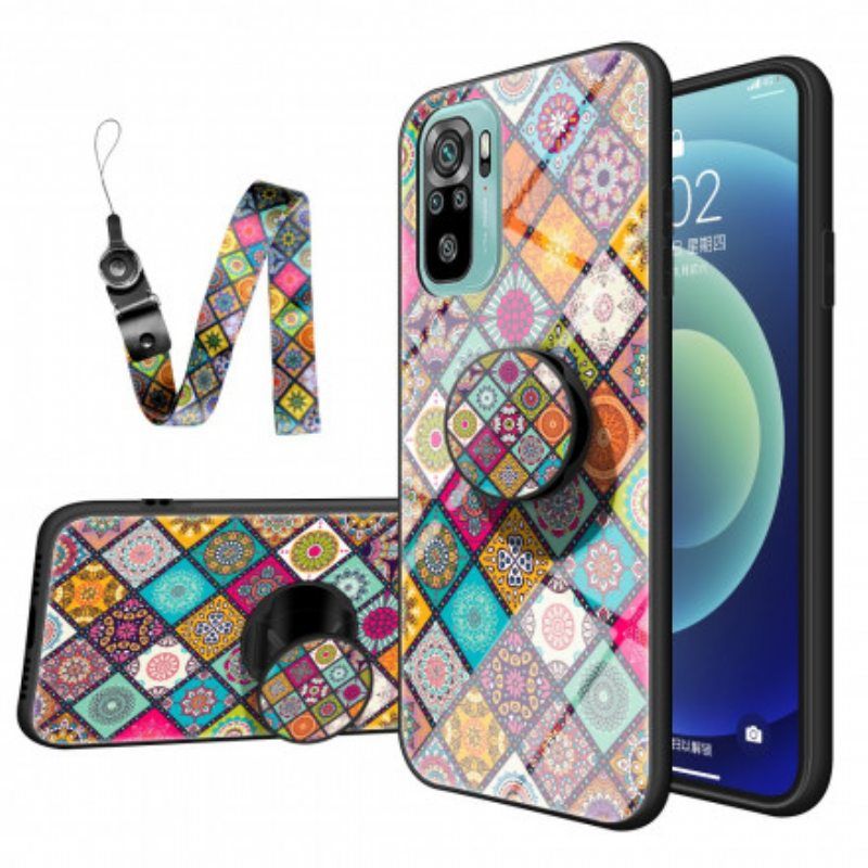 Kuori Xiaomi Redmi Note 10 / 10S Patchwork Magneettipidike