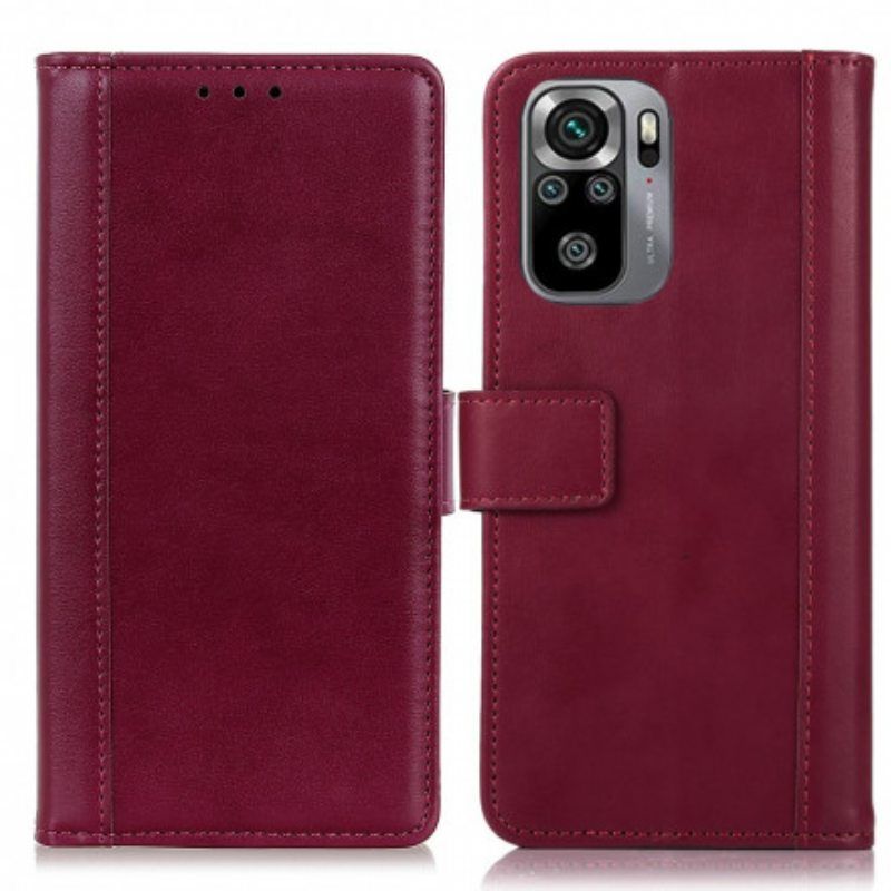 Nahkakotelo Xiaomi Redmi Note 10 / 10S Split Leather -tyyli