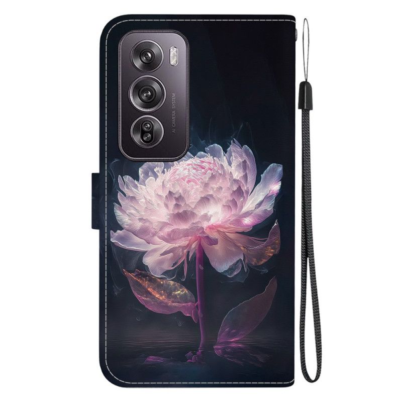 Kuoret Oppo Reno 12 Pro 5g Violetti Pioni Hihnalla