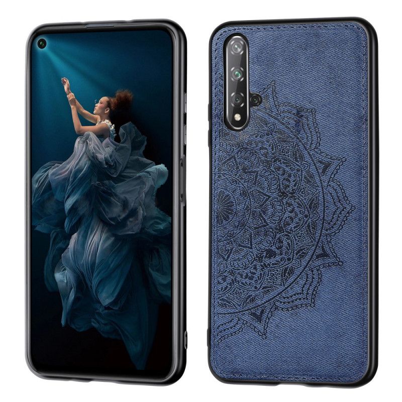 Case Kuoret Huawei Nova 5T Harmaa Musta Puhelinkuoret Kangas Ja Mandala