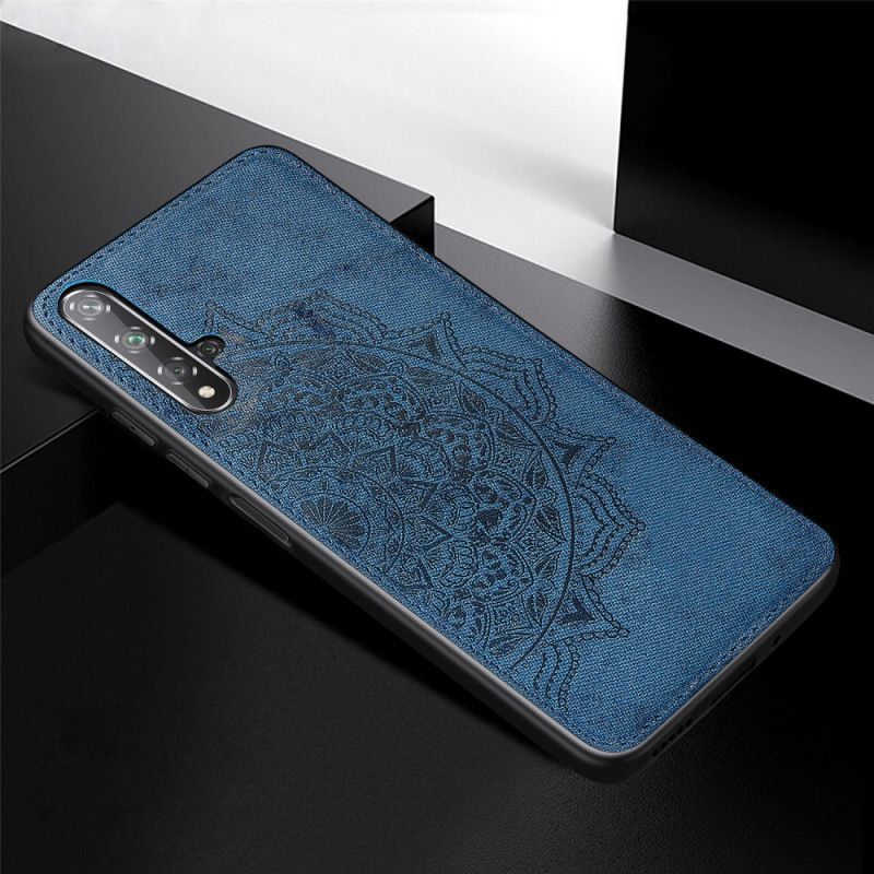 Case Kuoret Huawei Nova 5T Harmaa Musta Puhelinkuoret Kangas Ja Mandala