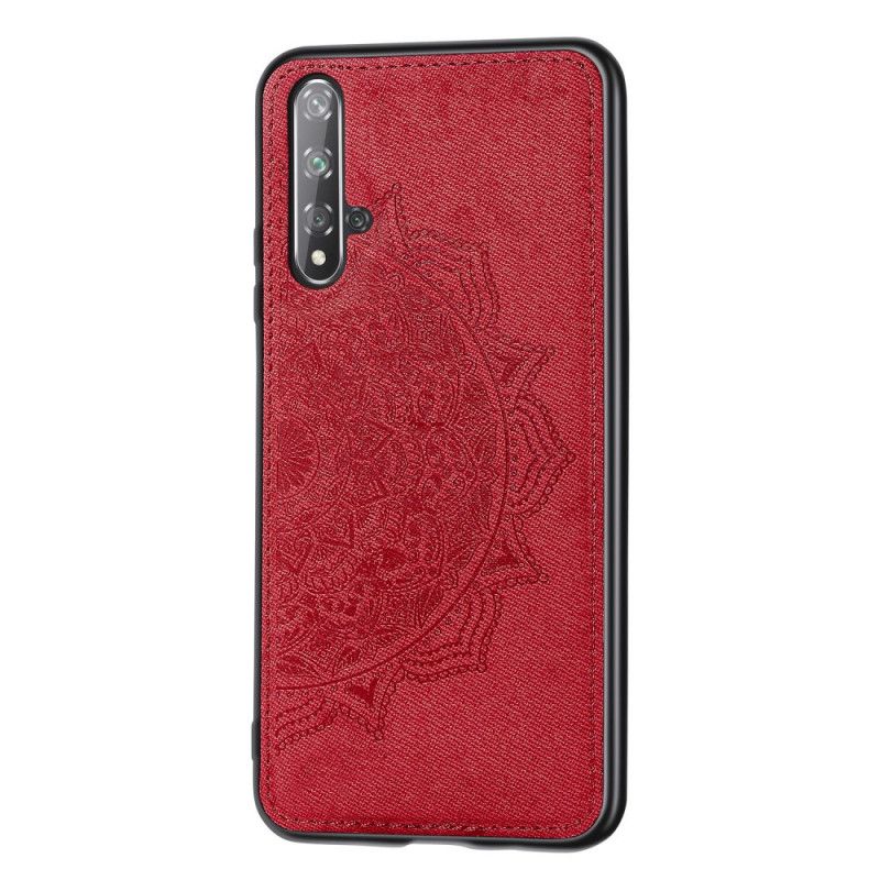 Case Kuoret Huawei Nova 5T Harmaa Musta Puhelinkuoret Kangas Ja Mandala