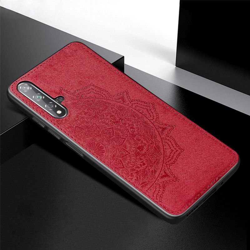 Case Kuoret Huawei Nova 5T Harmaa Musta Puhelinkuoret Kangas Ja Mandala