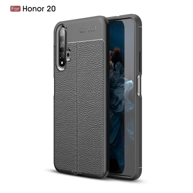 Case Kuoret Huawei Nova 5T Punainen Musta Puhelinkuoret Kaksilinjainen Litsi Nahkaa