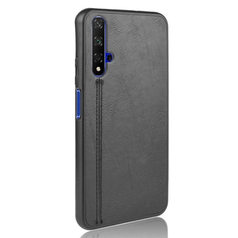 Case Kuoret Huawei Nova 5T Punainen Musta Puhelinkuoret Nahkainen Ommel