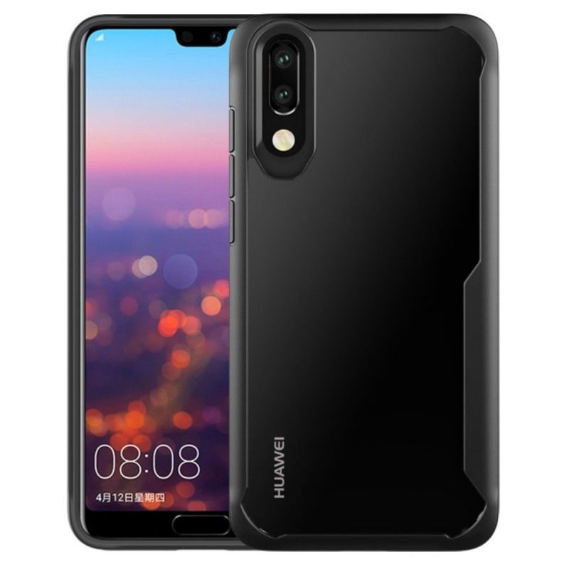 Case Kuoret Huawei P20 Pro Punainen Musta Puhelinkuoret Premium-Hybridi