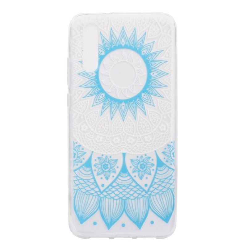 Case Kuoret Huawei P20 Pro Vaaleansininen Vaaleanpunainen Puhelinkuoret Läpinäkyvä Värikäs Mandala