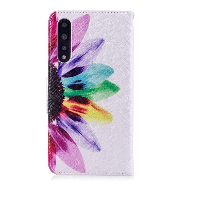 Flip Case Huawei P20 Pro Vesiväri Kukka