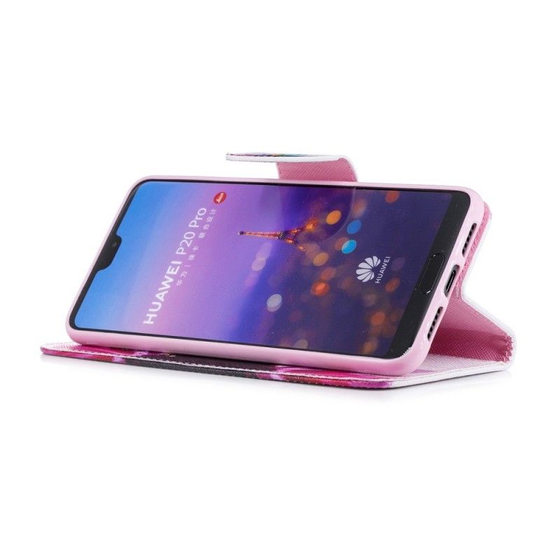 Flip Case Huawei P20 Pro Vesiväri Kukka