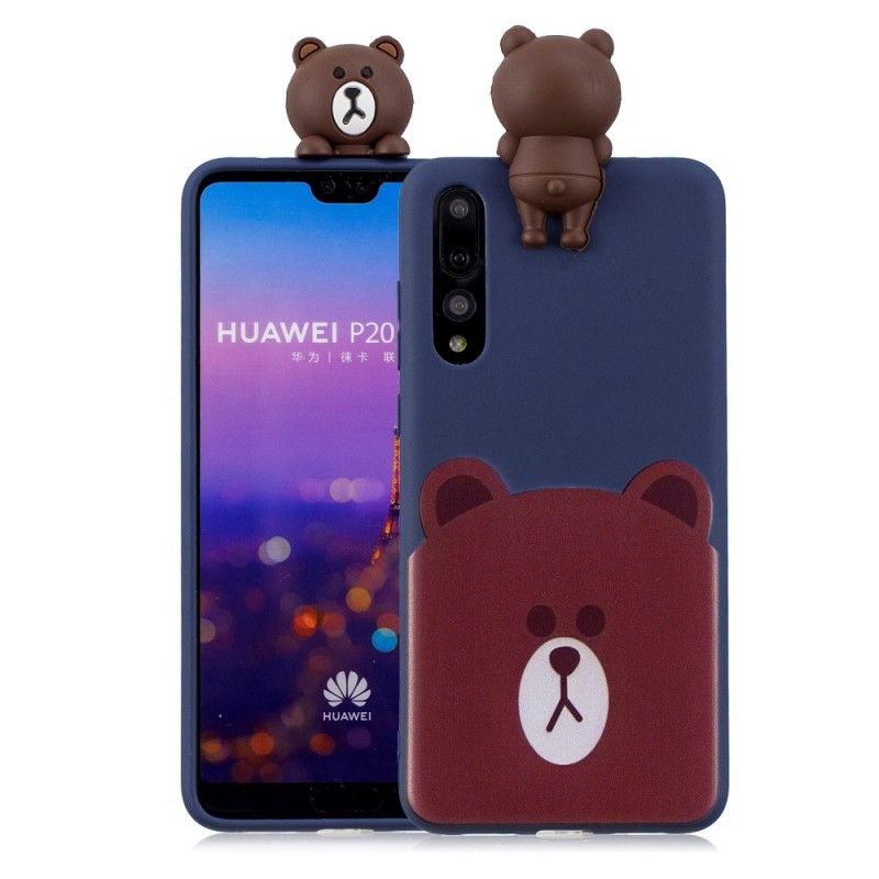 Kuori Huawei P20 Pro 3D Hauska Panda Suojakuori