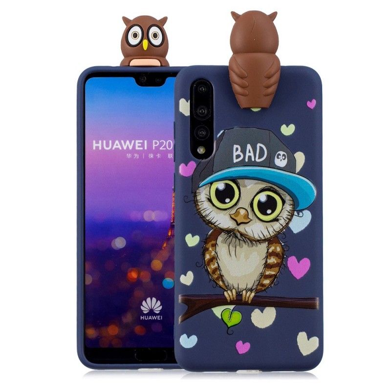 Kuori Huawei P20 Pro 3D Huono Pöllö Hauskaa Suojakuori