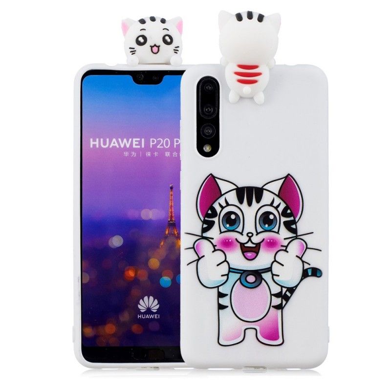 Kuori Huawei P20 Pro 3D Kissan Hauskaa Suojakuori