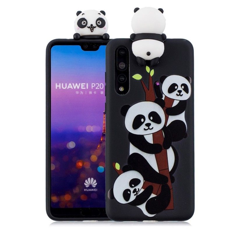 Kuori Huawei P20 Pro Kolmiulotteinen Pandaperhe